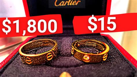 cartier ring dupe amazon|dupe cartier ring price.